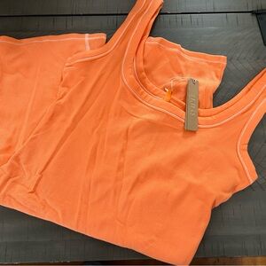 Skims Cotton Rib Onsie in Apricot Size L